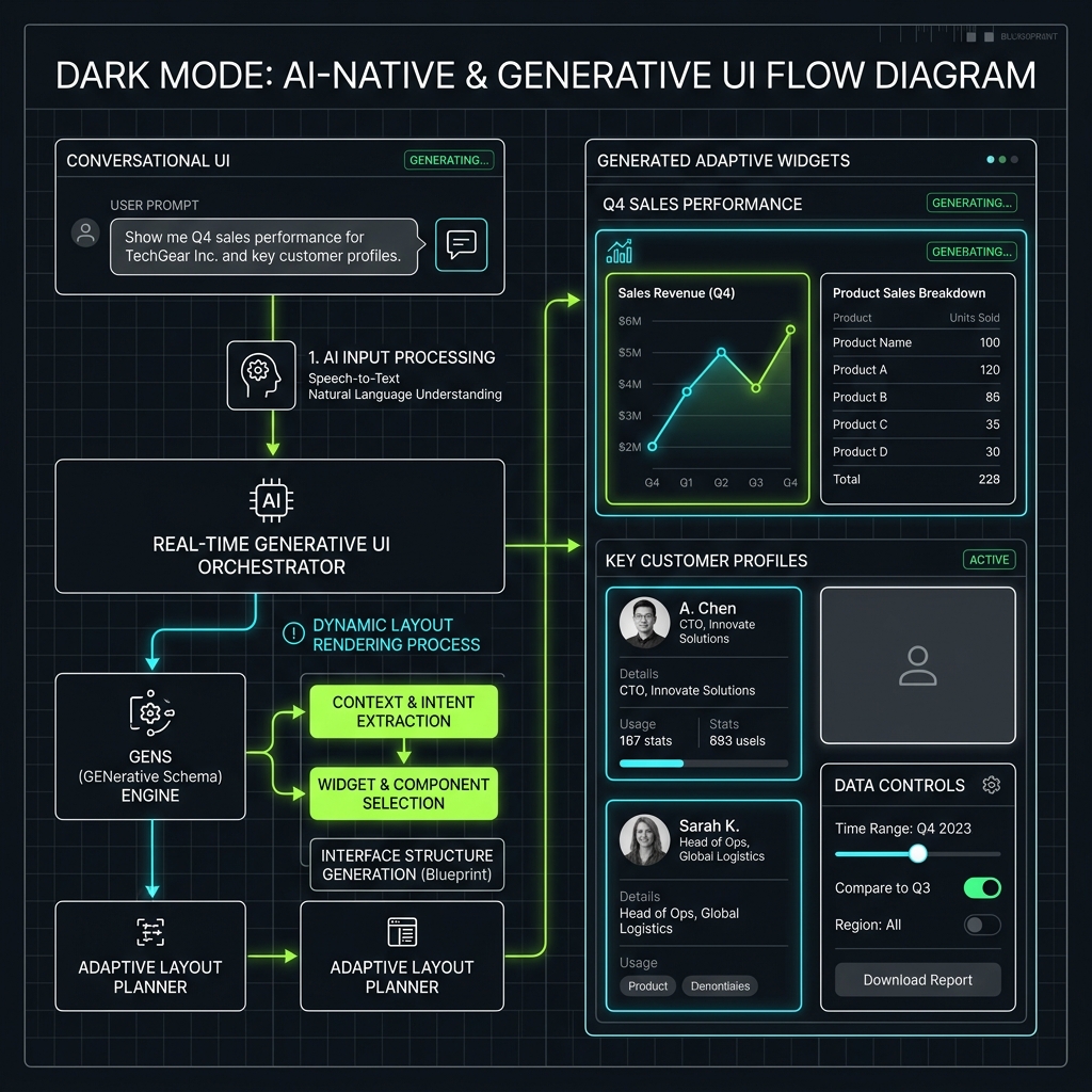 Cetak Biru Alur Kerja AI-Native & Generative UI
