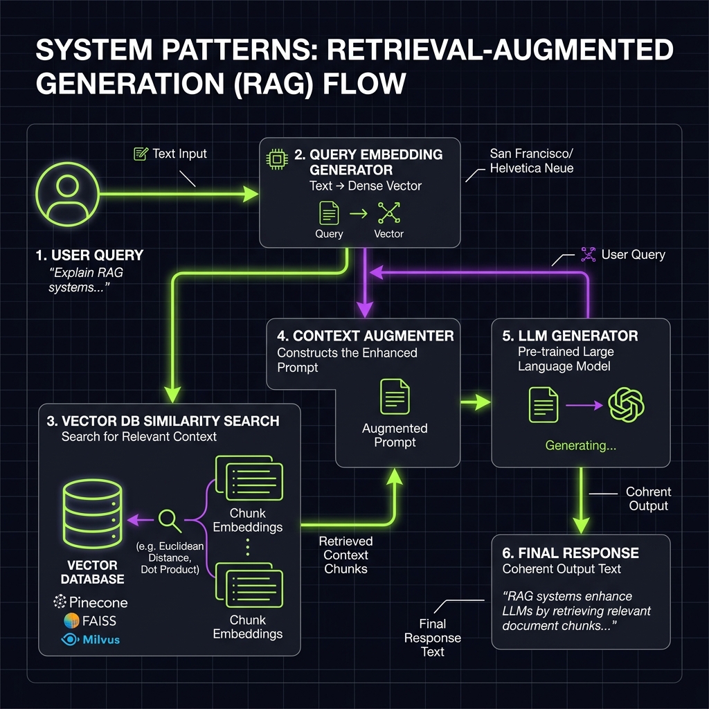 Cetak Biru System Patterns: Retrieval-Augmented Generation (RAG) Flow