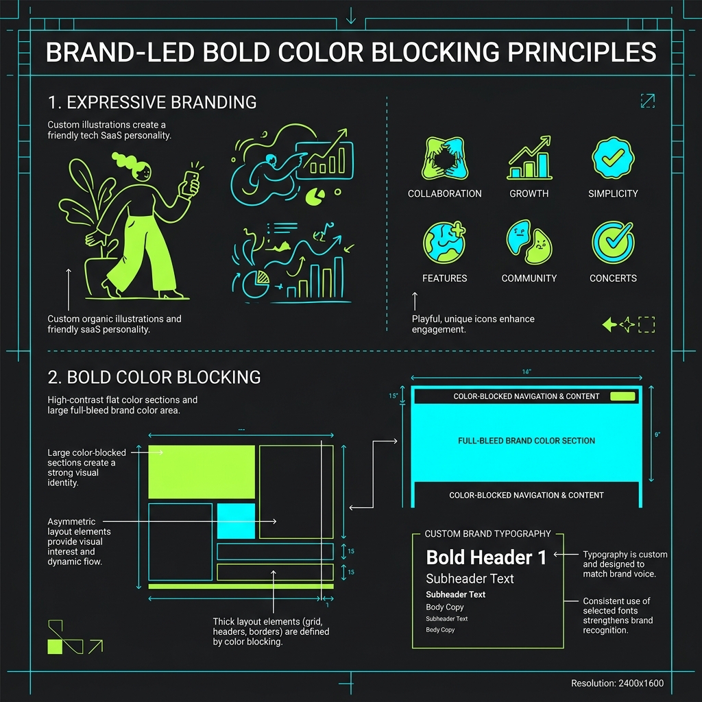 Cetak Biru Desain Ekspresif & Color Blocking