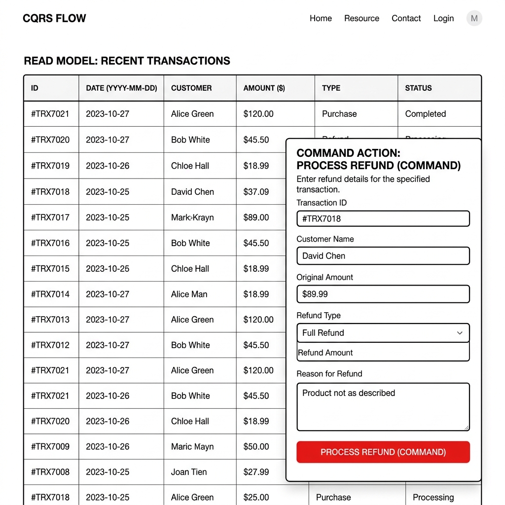 Desain UI CQRS Task-Based
