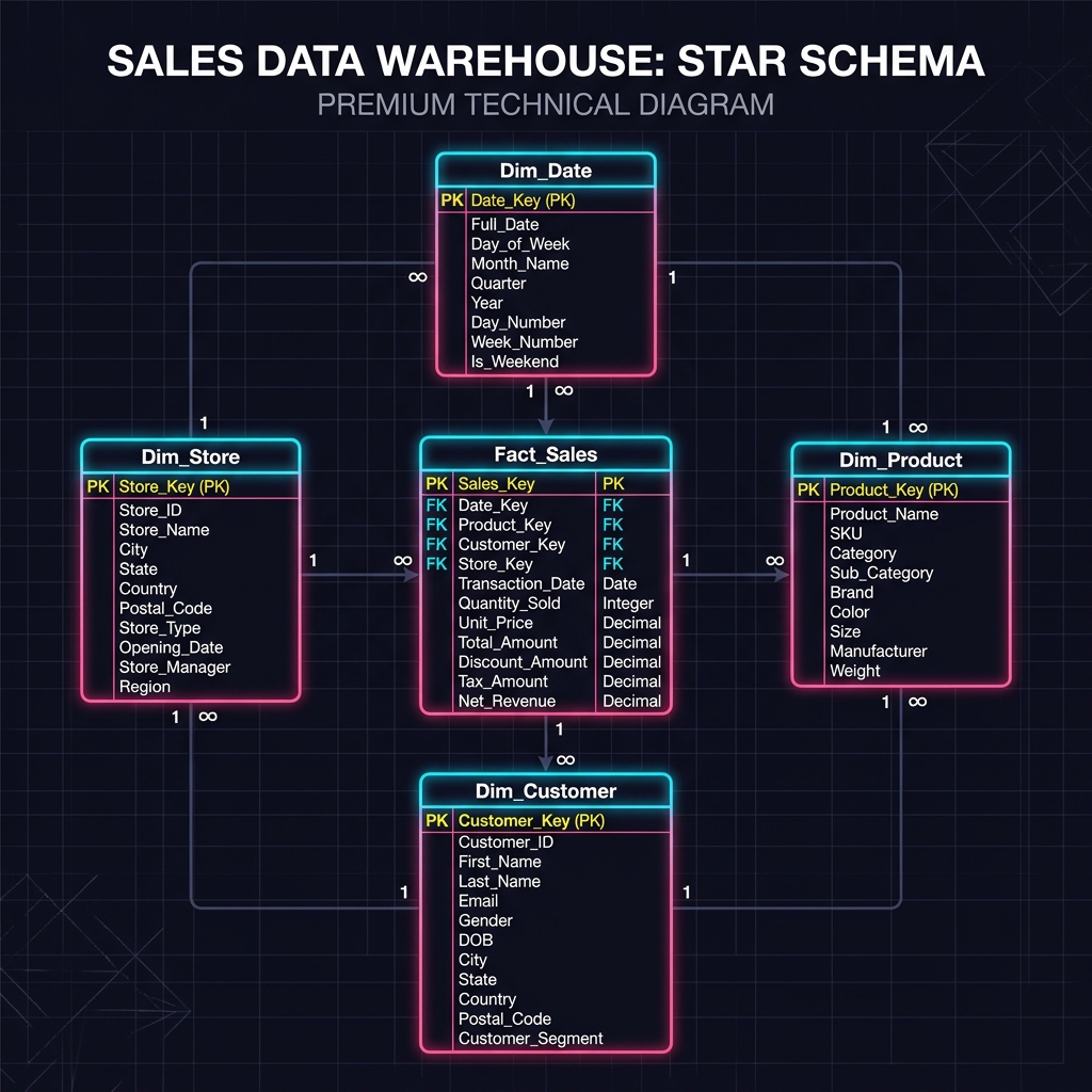 Cetak Biru Skema Bintang Database Star Schema