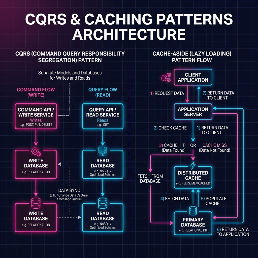 Cetak Biru CQRS & Caching Patterns Architecture