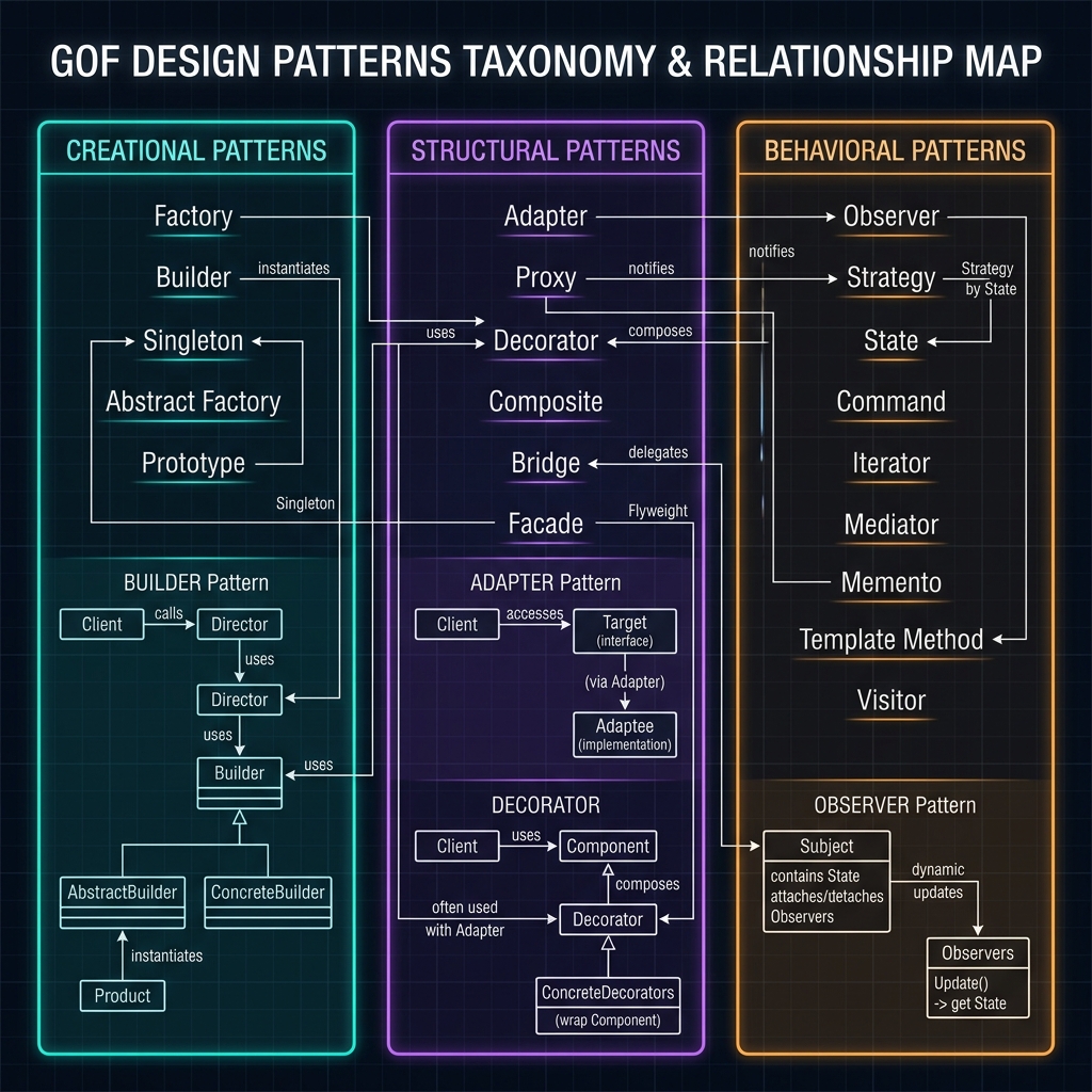 Matriks Klasifikasi & Peta Hubungan GoF Design Patterns