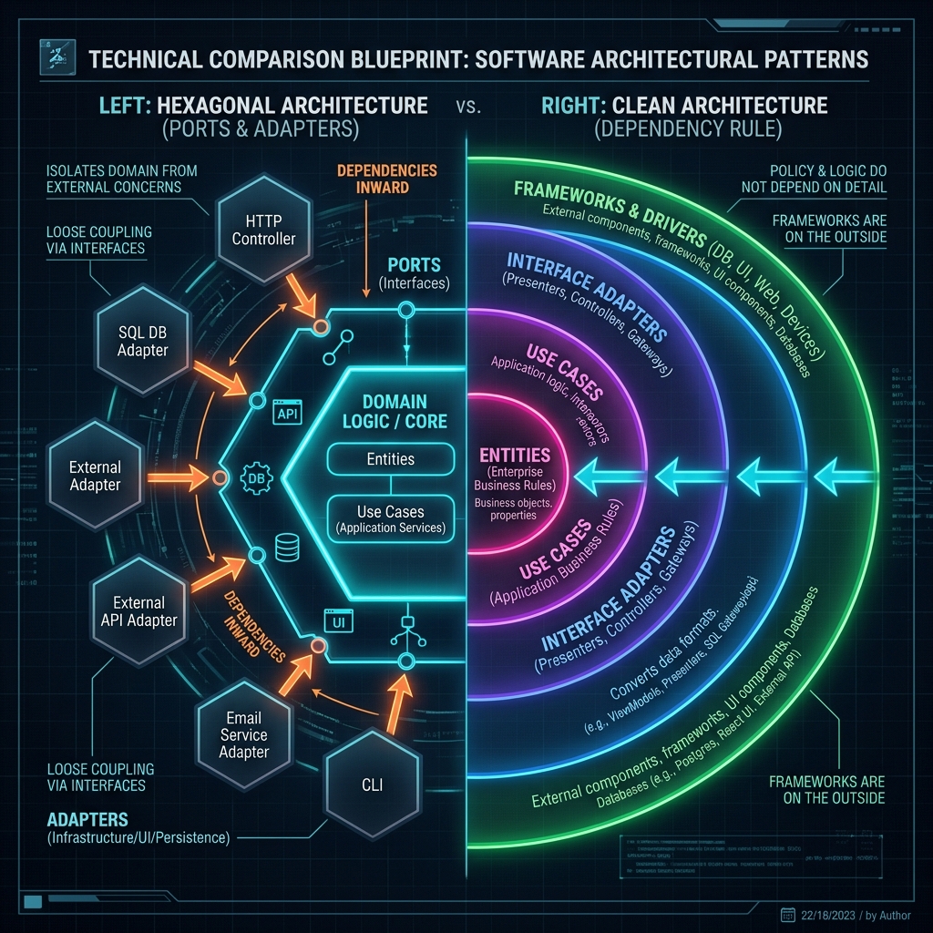 Perbandingan Hexagonal vs Clean Architecture
