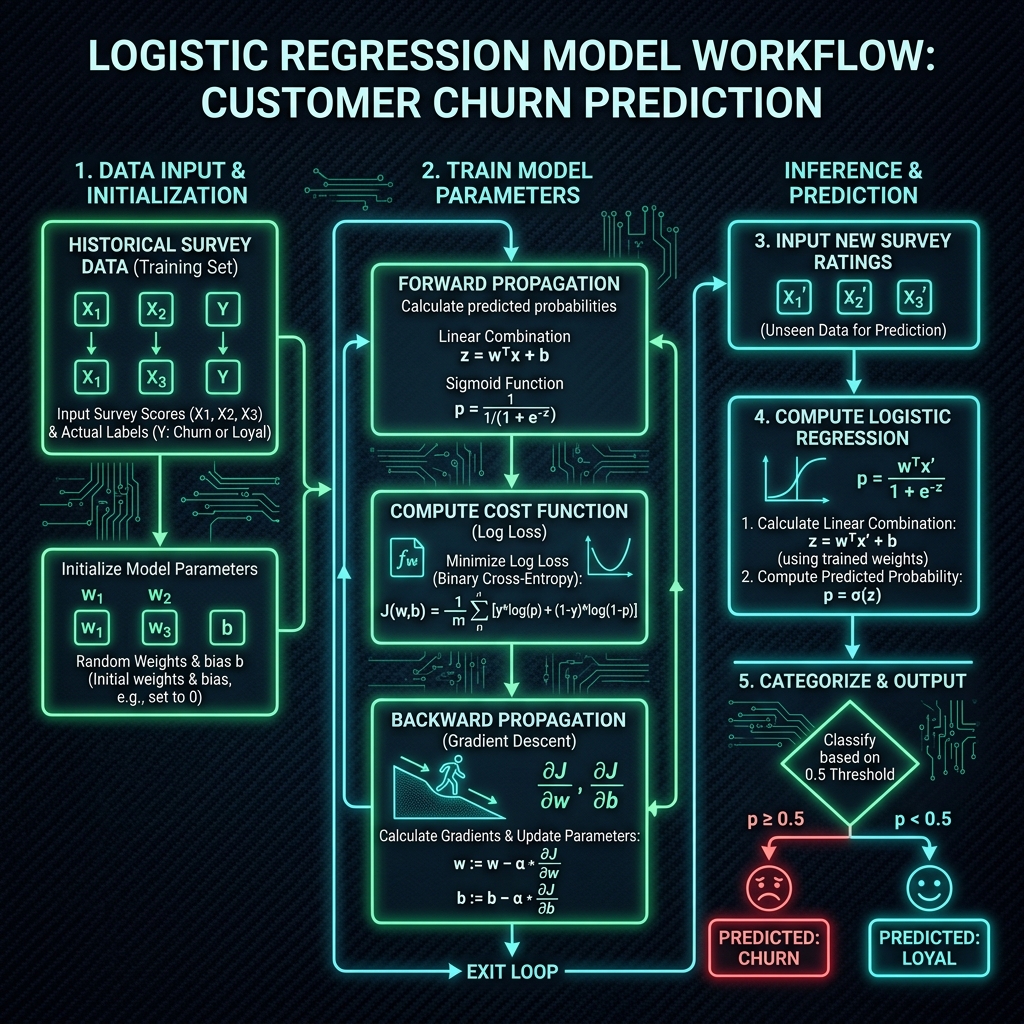 Bagan Alur Algoritma Logistic Regression
