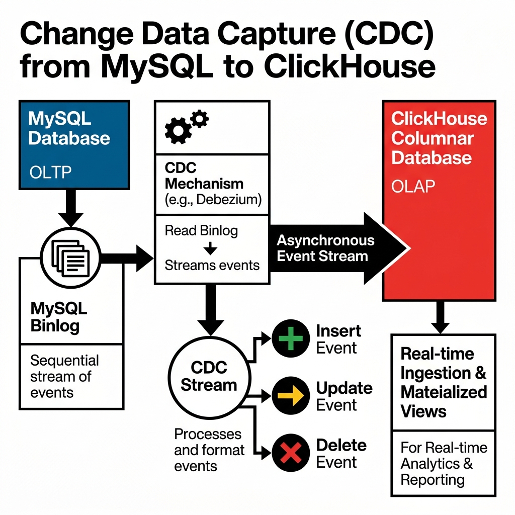 Arsitektur CDC dari MySQL ke ClickHouse