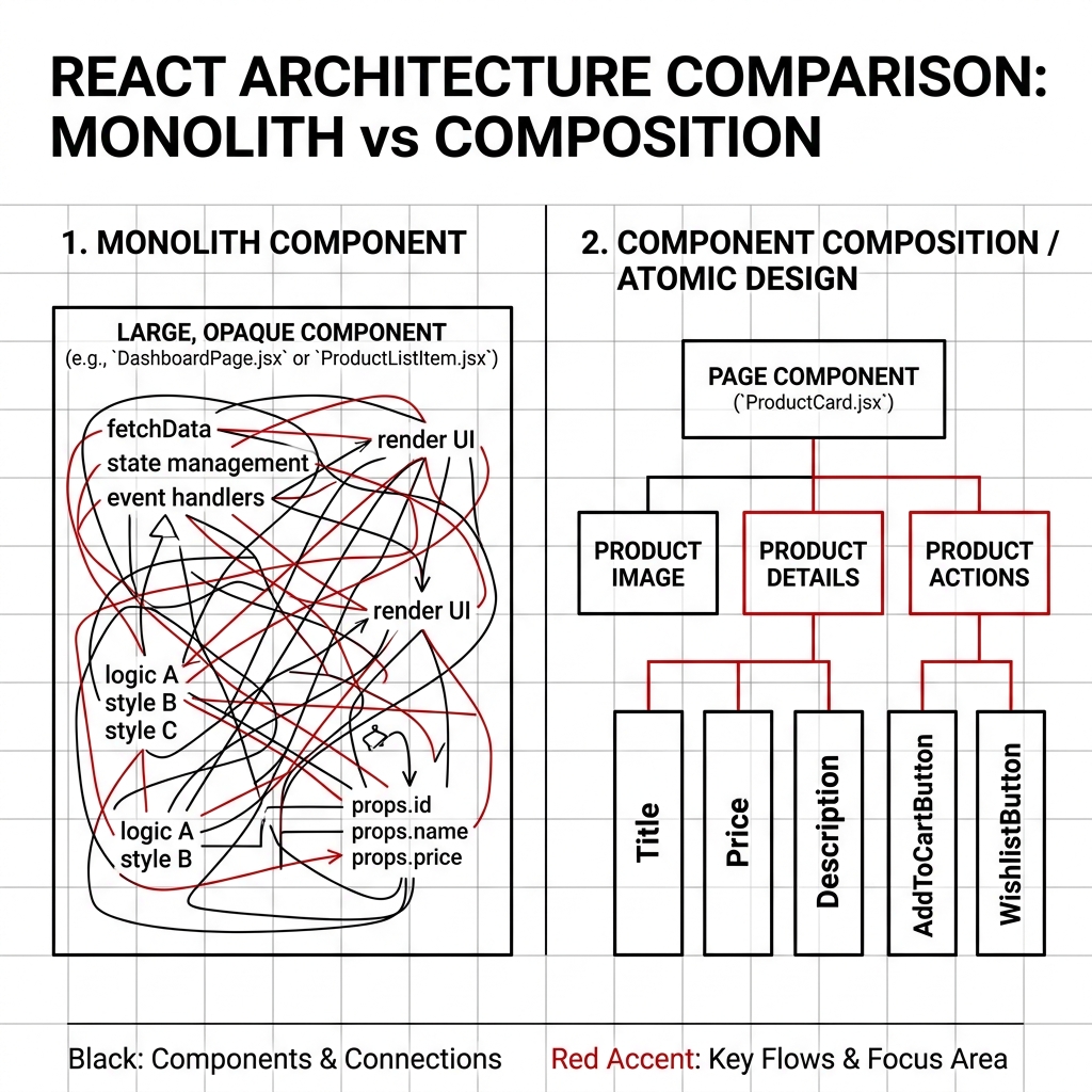React Architecture Comparison: Monolith vs Composition