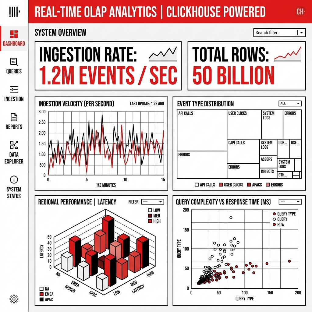 Dasbor Real-Time OLAP ClickHouse