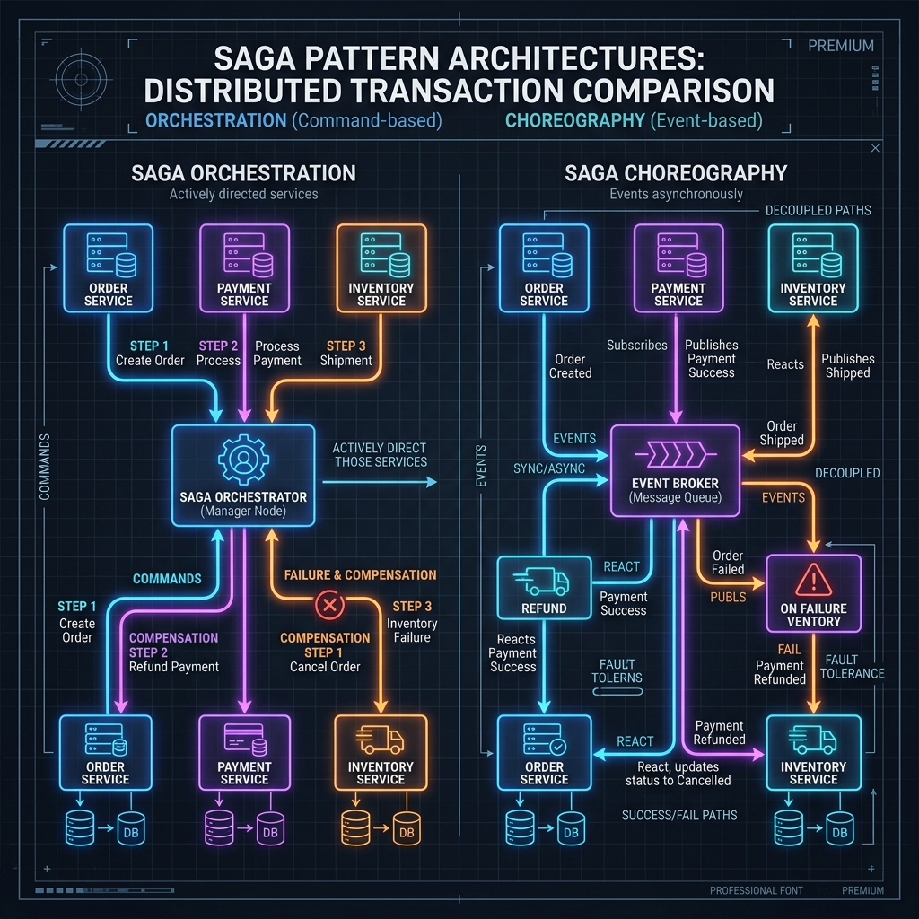 Perbandingan Saga Orchestration vs Choreography
