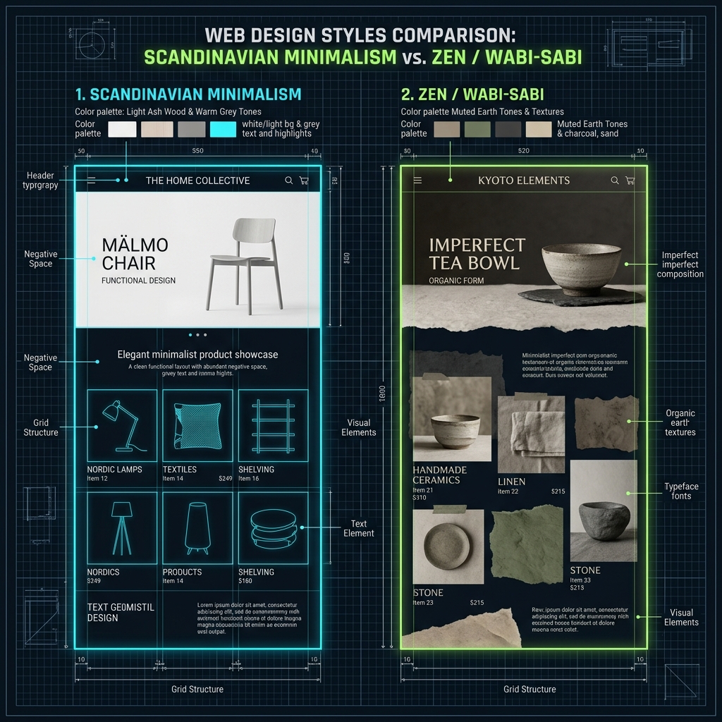 Cetak Biru Desain Minimalis Alami & Wabi-Sabi