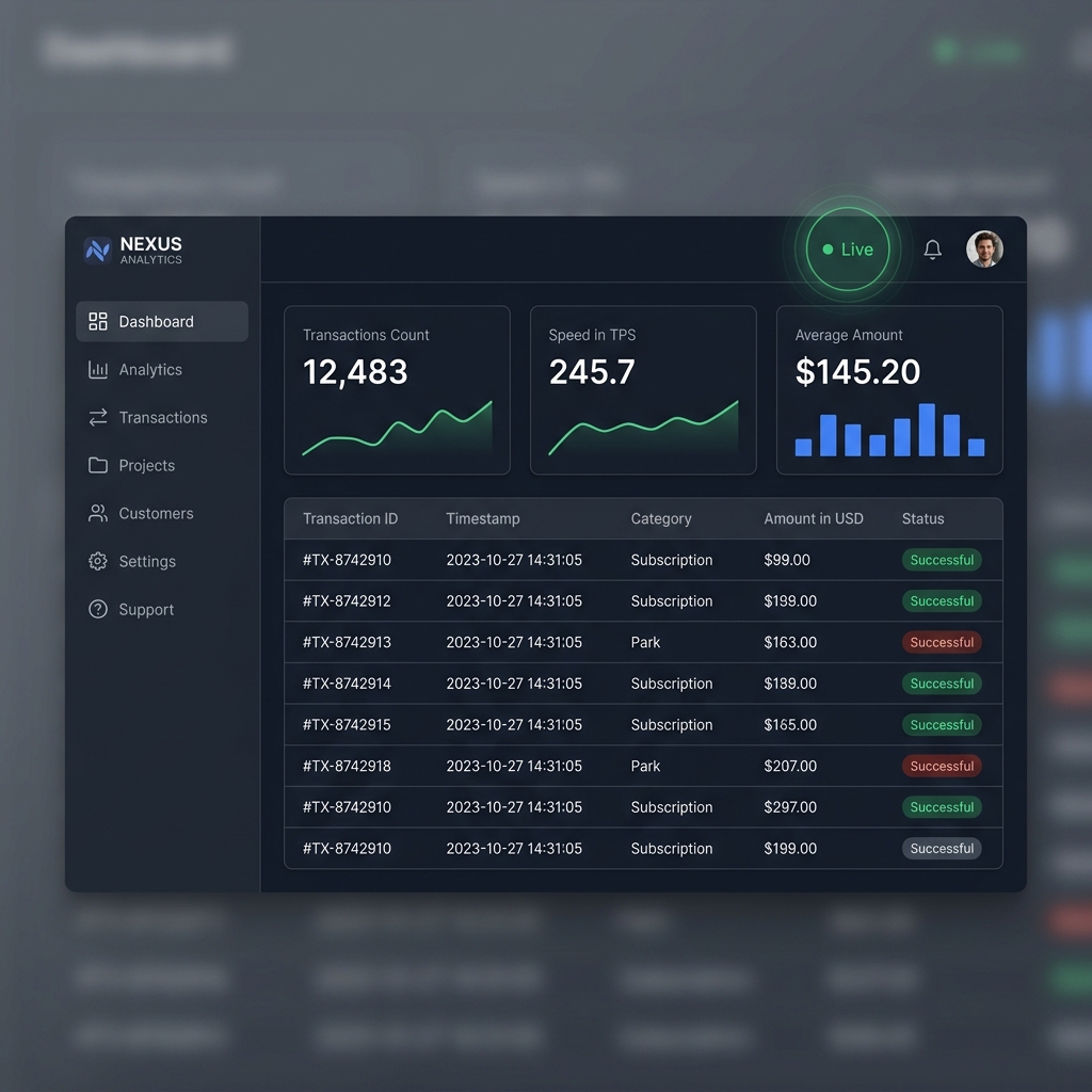 Sistem Desain Antarmuka Dashboard Real-Time SSE