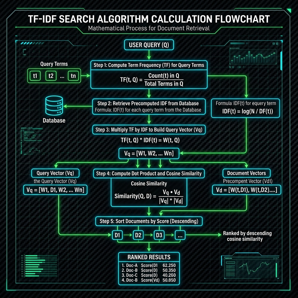 Alur Perhitungan Algoritma TF-IDF