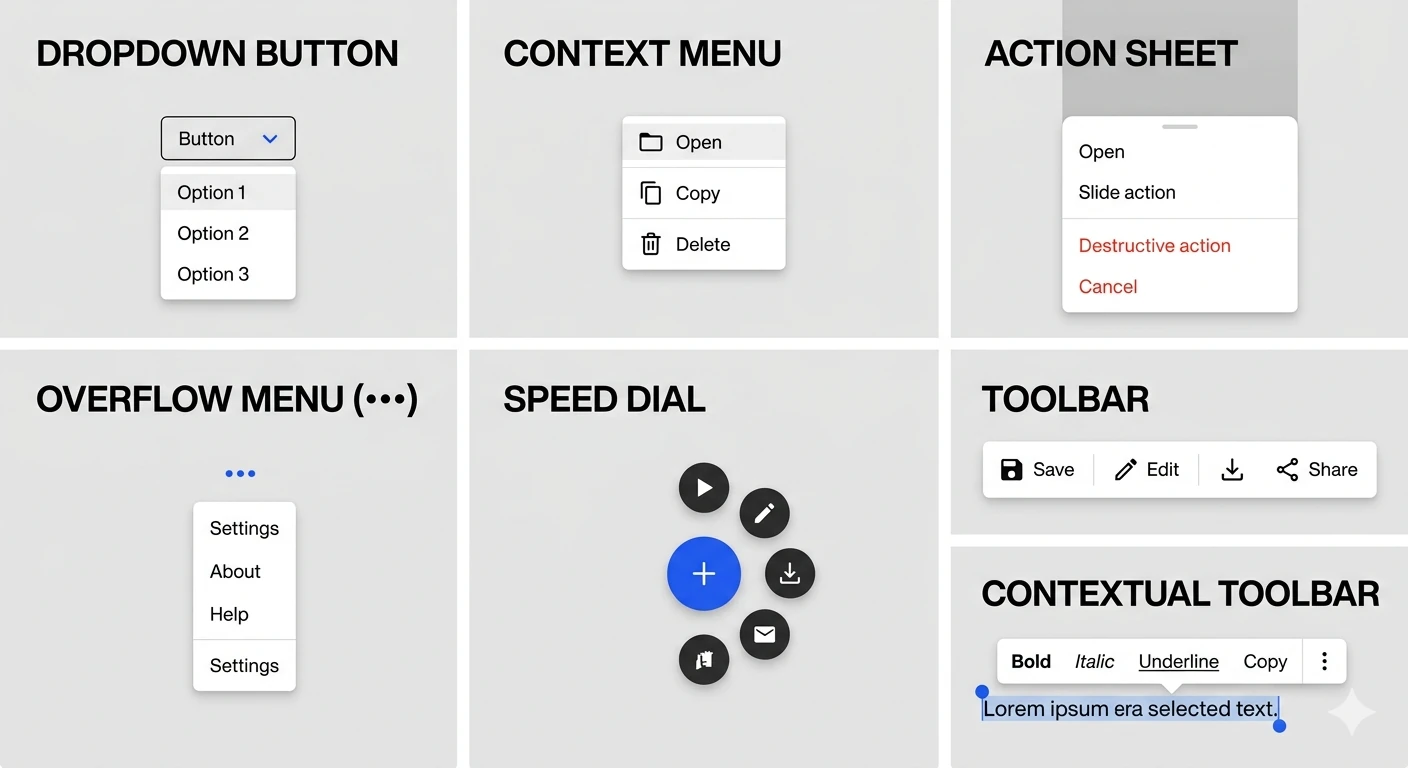 Action Menus Components Blueprint