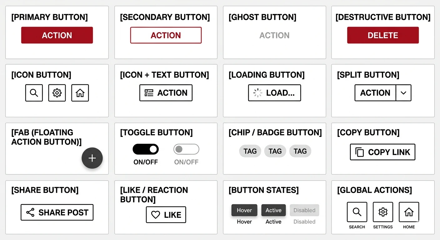 Button Variants Components Blueprint