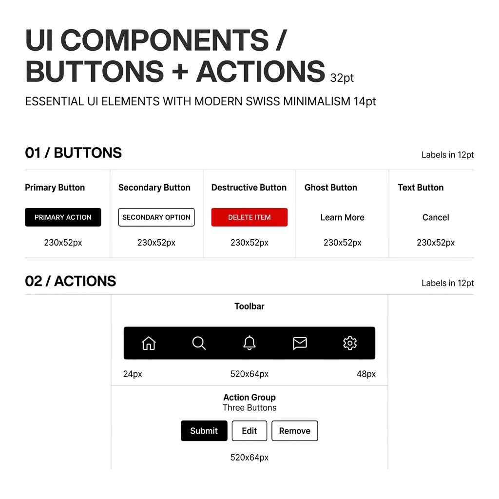 Button & Action Components Blueprint