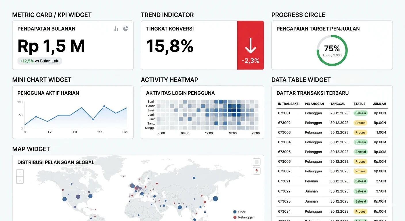 Dashboard Widgets Overview