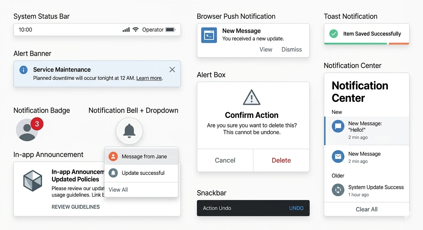 Notification and Alert Components Overview