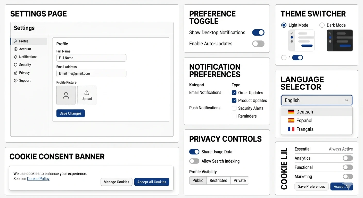 Settings and Preferences Overview