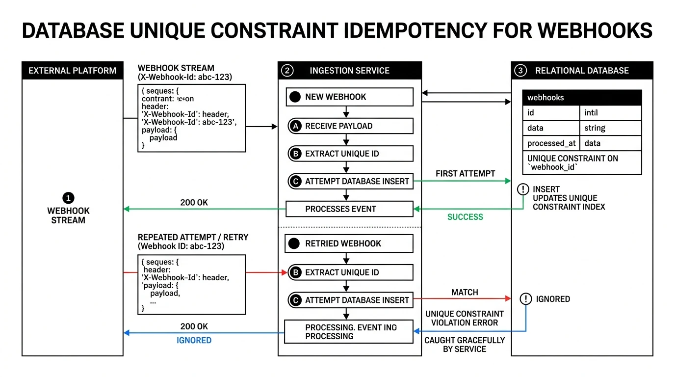 Database Unique Constraint Idempotency